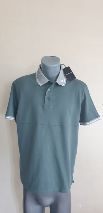 Emporio Armani  Pique Pima Cotton Mens L НОВО! ОРИГИНАЛ Мъжка Тениска