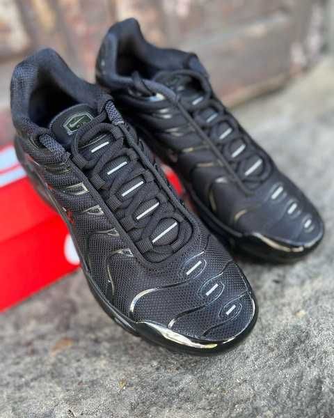Adidasi Nike Air Max Plus Gs Triple Black 100% originali-37.5