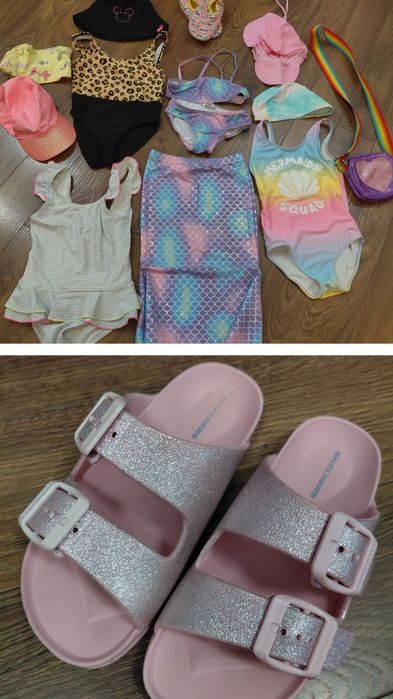 Набор Купальников 116 размер + сланцы