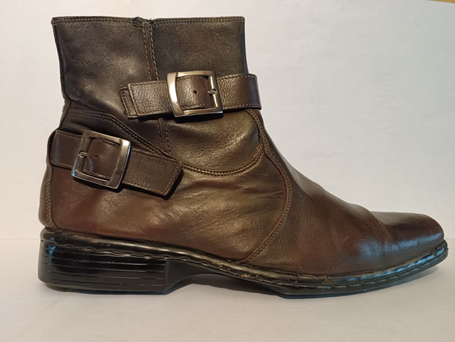 Полусапожки кожаные