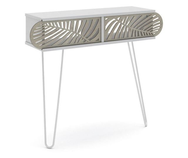 Конзолна маса Illia White Leaves.