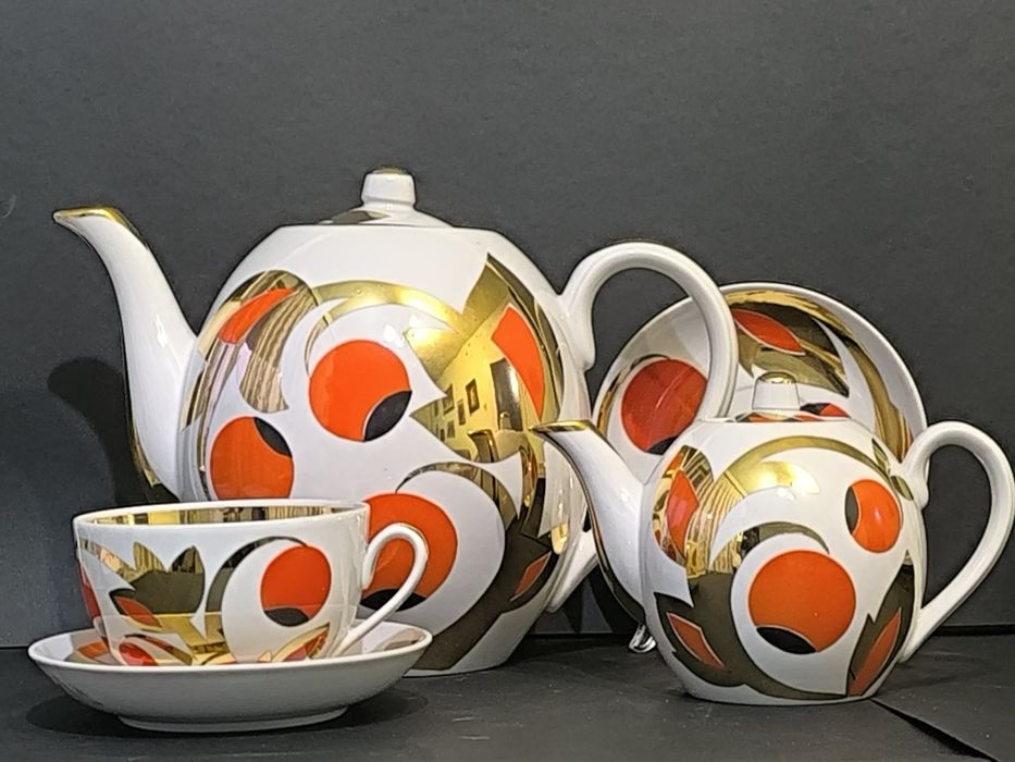 Руски порцелан Вербилки сервиз за чай