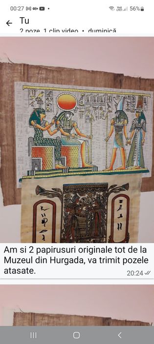 Vand 2 papirusuri originale Egipt