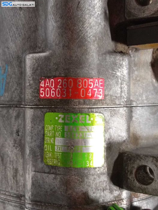 Compresor AC Aer Conditionat Clima Audi 80 2.0 1990 - 1996 Cod 4A0260805AE 506031-0473 [M4165]