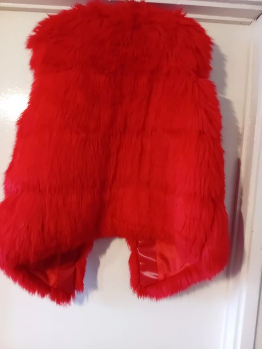 Червен елек-2XL-с косъм