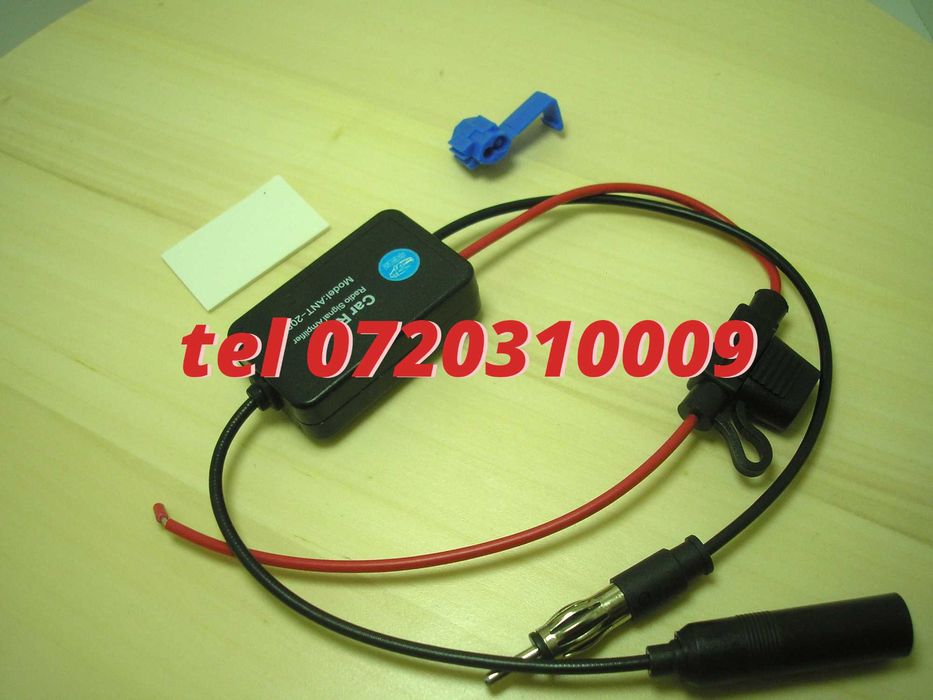 Amplificator Destinat Pentrusemnal Antena Radio Auto Camioane Etc Fm 12V Vehicul Universal -Piesa Pentru Service Service