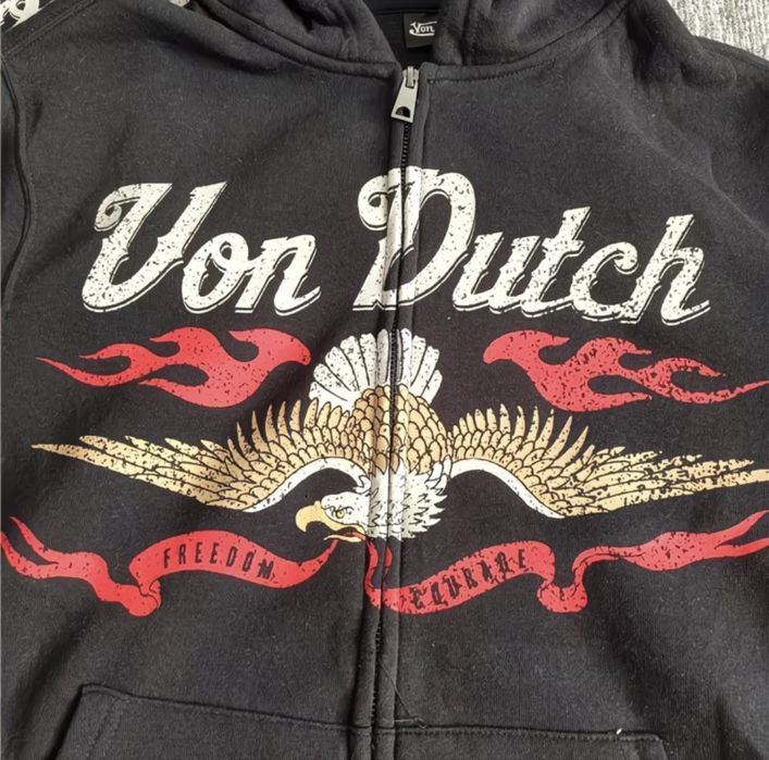 Кофта с капюшоном von dutch