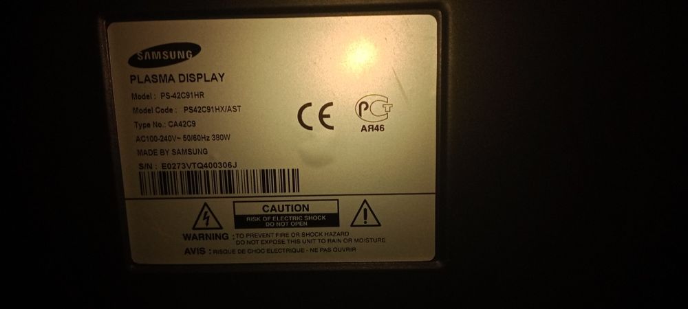 Продам Samsung 42"  плазма