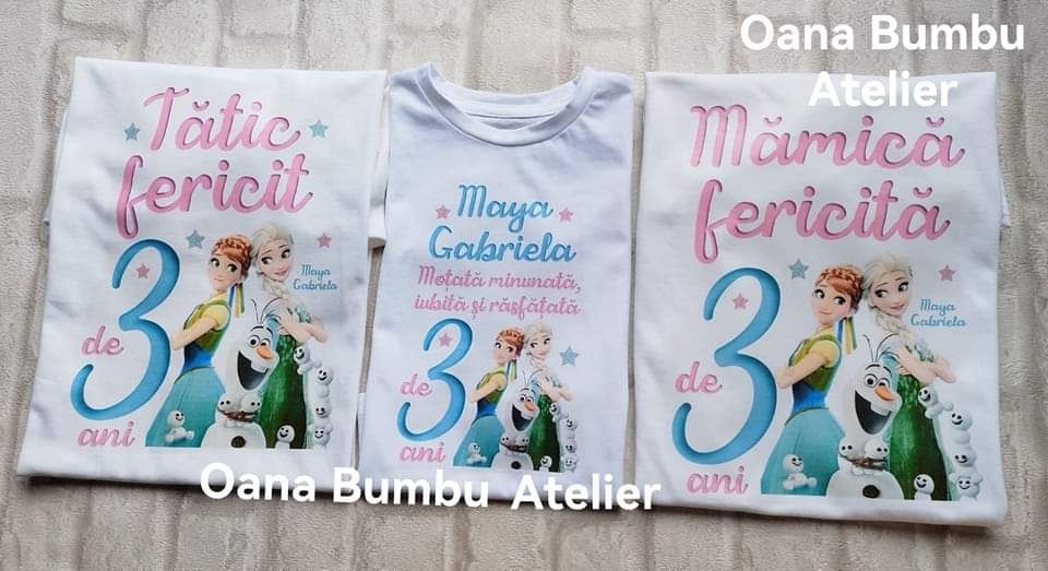 Tricouri aniversare pentru adulti si copii