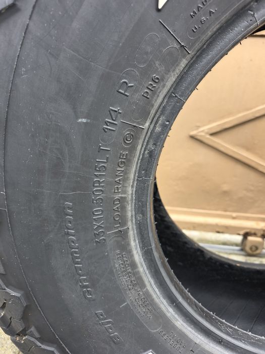 BFGoodrich  A/T 33/10.5 R15