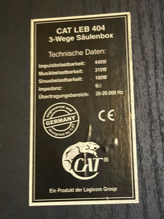 Тонколони Cat Leb 404 трилентови