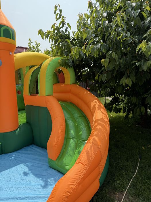 Castel Gonflabil - 2 Tobogane - Football Kingdom