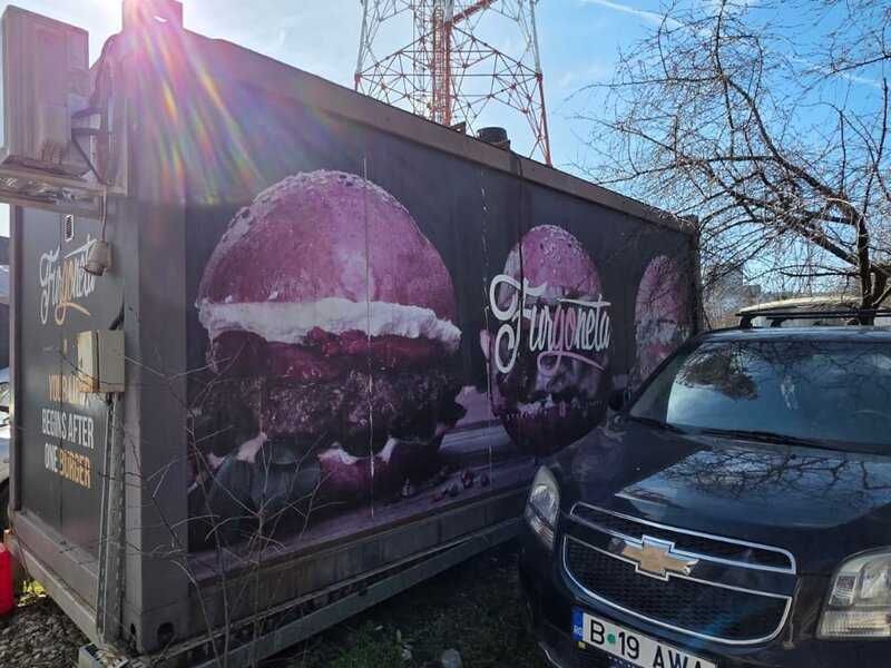 Container comercial (Fast Food) cu structura metalica sub si tablou 380V de vanzare
