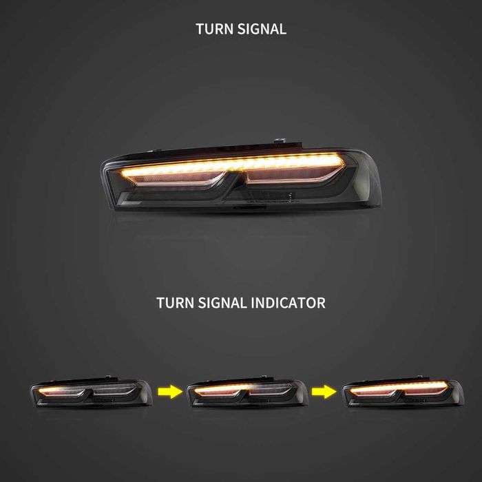 Стопове с динамични жълти мигачи за Chevrolet Camaro 2016- 2017 2018