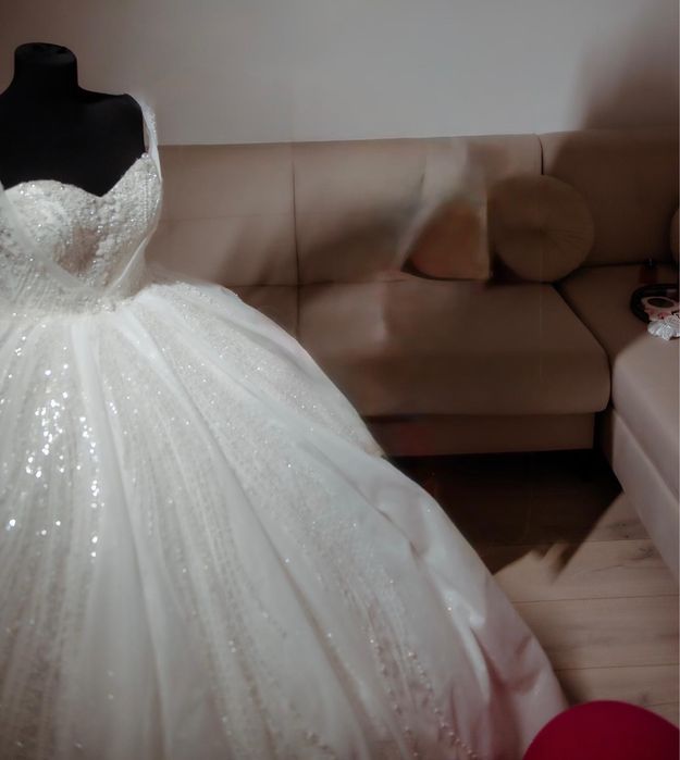 Rochie mireasa corset reglabil xs-l