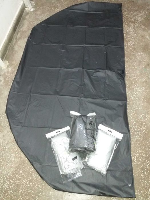 Prelata husa moto scuter bicicleta motocicleta S 200x100cm impermeabila gri sau neagra. Protejeaza impotriva soarelui, ploii, grindinei, prafului