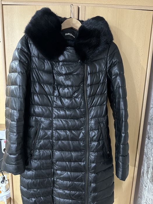 Зимняя коженная куртка