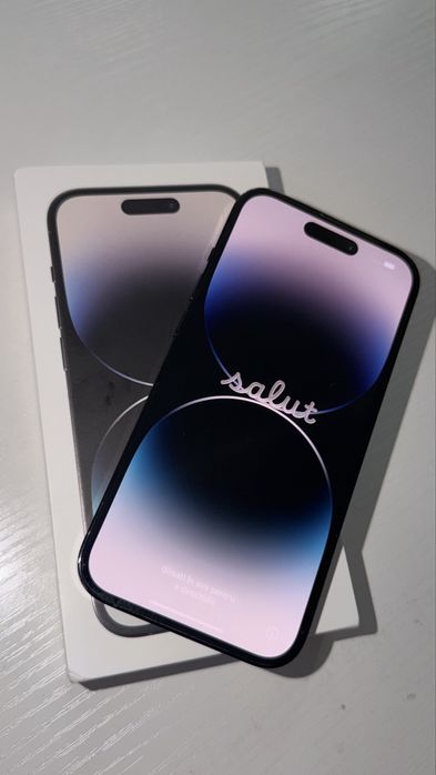iPhone 14 Pro, Space Black, 256 GB – Aspect impecabil + Cadou 6 huse premium!