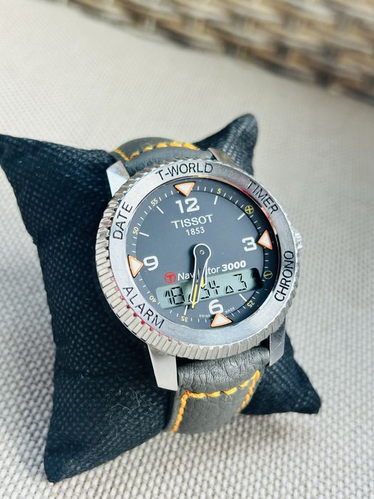 Tissot T-Navigator 3000 T Touch World Time Z270/370 GPS  ETA 42mm timezones t world function