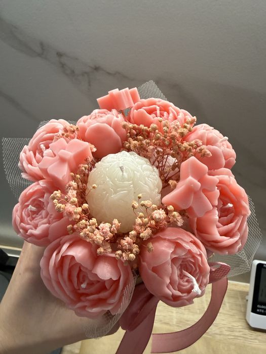 Buchet flori ceara, marturii nunta, martisoare 60 de lei