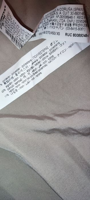 Trench clasic Zara cu eticheta, mărimea XS bej, model actual,