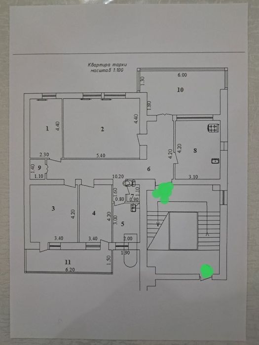 Продажа квартира 5 комнат Ц-1 С.Азимова / Посоль: Китай /школа-145 BDM