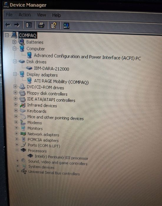 Dezmembrez laptop compaq armada m700