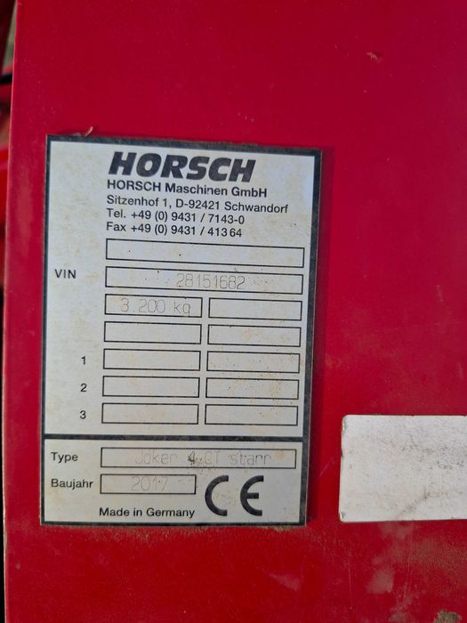 Teradisc 4m Horsch Joker 4CT/ lemken/vaderstad