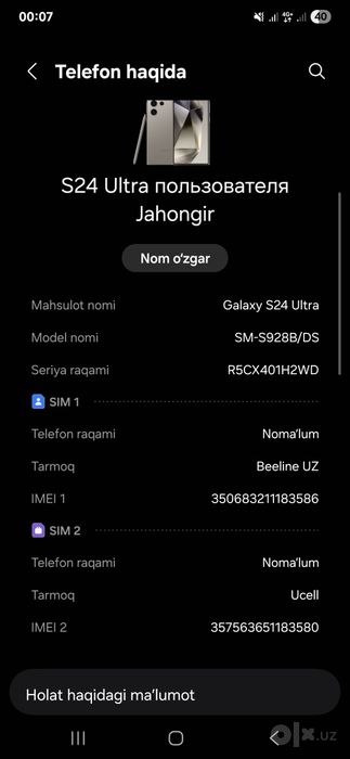 Samsung S24 ultra