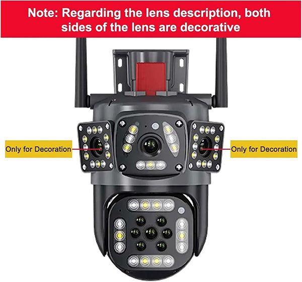 Външна Wi-Fi охранителна камера с две активни камери и LED / SMK038 /