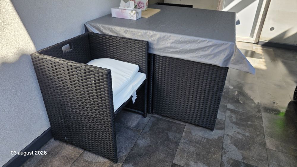 Set masa cu 4 scaune gradina terasa Outsunny