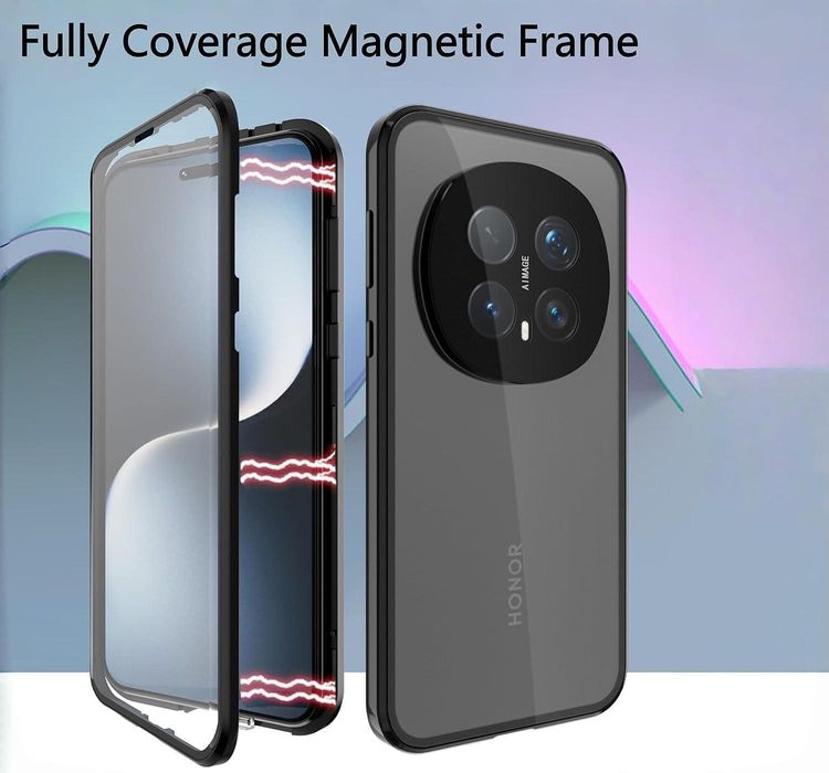 Двоен магнитен кейс за honor magic8 pro със защита на камерите