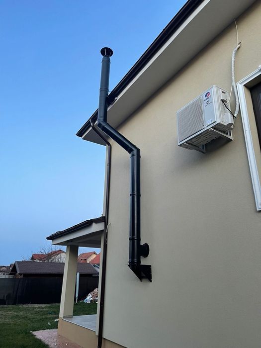 Șemineu, cos de fum, horn