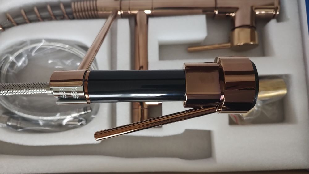 Смесител за кухня - rose gold