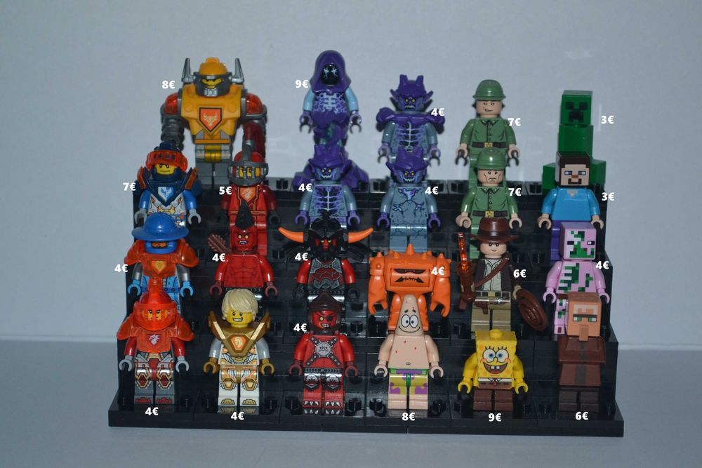 LEGO минифигурки- Collectible Minifigures, Space, Spongebob, NEXO и др