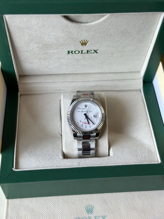 Rolex Datejust “Who cares, I’m already late” 41 mm