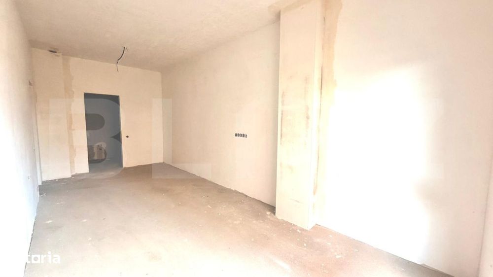 Apartament semifinisat, 78 mp, bucatarie inchisa, incalzire in pardose