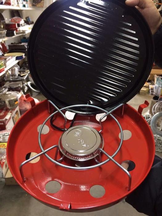 Газова скара-барбекю и котлон за къмпинг туристически