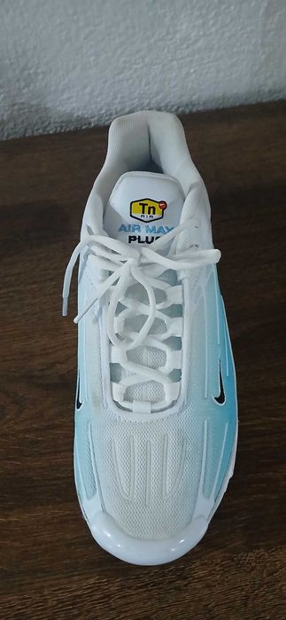 Tn air max plus 3 ,Culoare alb-albastru nr 44