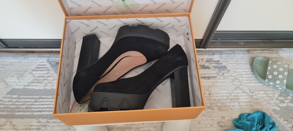 Туфли нат замша р 36