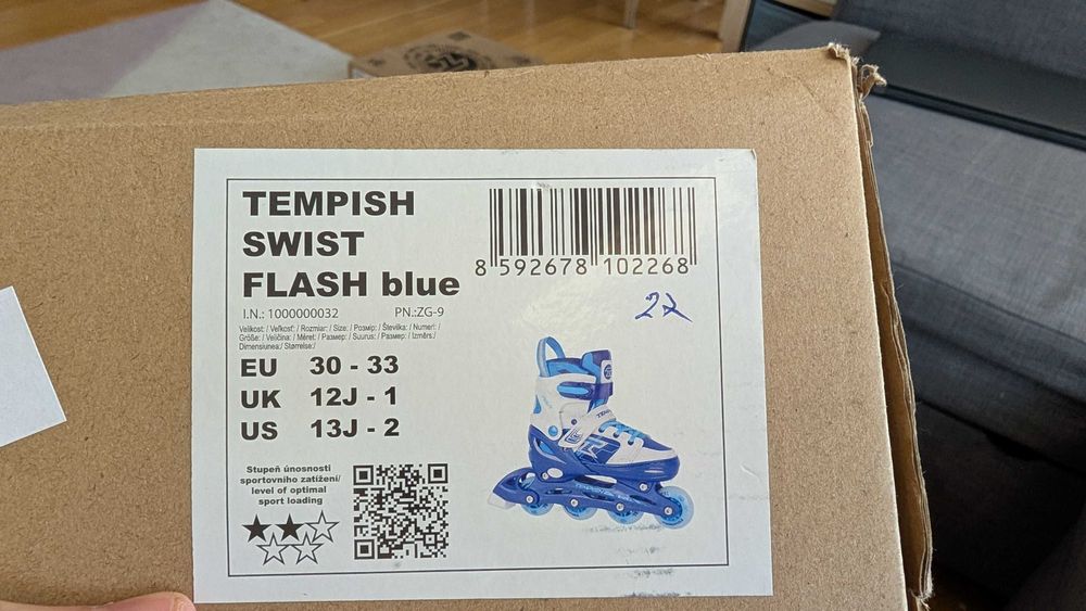 Детски светещи ролери Tempish swist 30-33