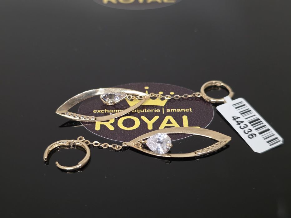 Bijuteria Royal: Cercei aur 14k/2.77 gr