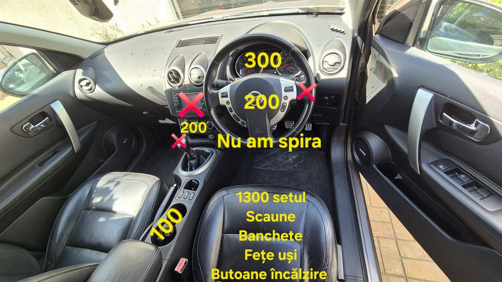 Dezmembrez Qashqai+2 Nissan Qashqai J10 1.5 dci piese Tekna piele Bose panoramic