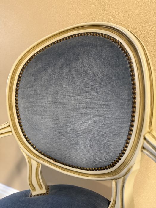 Scaun Ludovic catifea lemn masiv