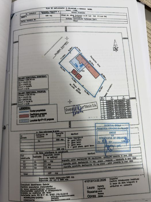 Teren+proiect autorizat