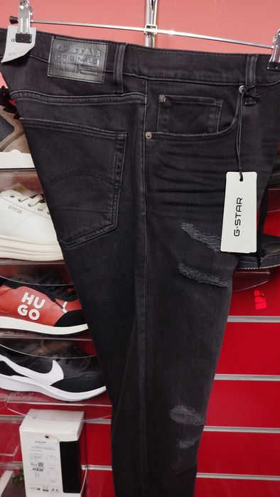 Оригинални дънки G-Star Raw 3301 Slim W33 W34 W36 W38 нови мъжки черни сиви