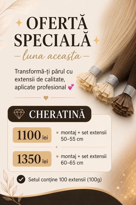 Extensii de par/montaj/intretinere