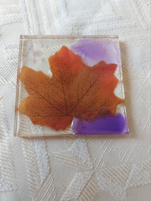 Suport pentru pahar unicat - Rășină epoxidică -  Handmade