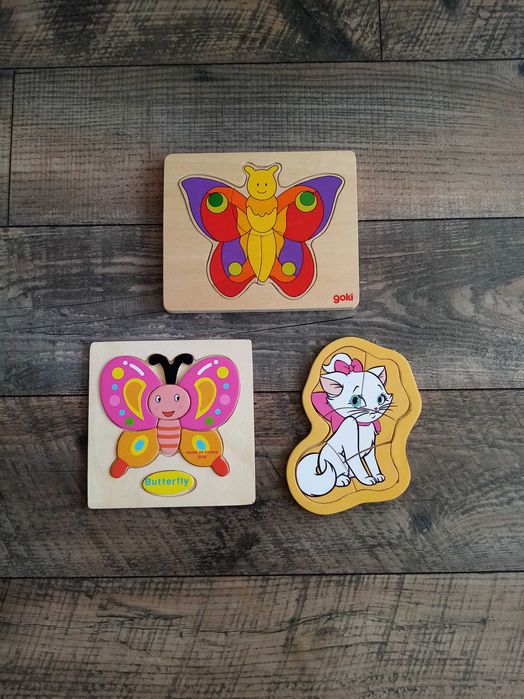 Пъзели с дръжки, конструктори, игри