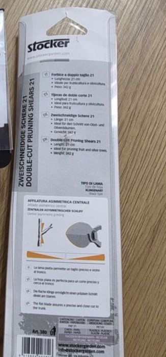 Foarfeca pentru gradina cu tais dublu